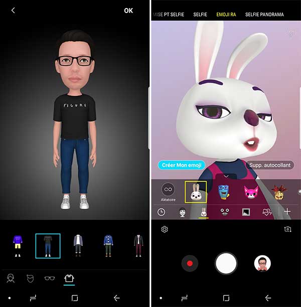 AR Emojis Samsung Galaxy S9 et S9+