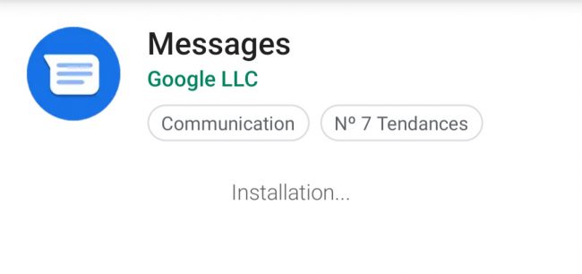 Messages Google RCS