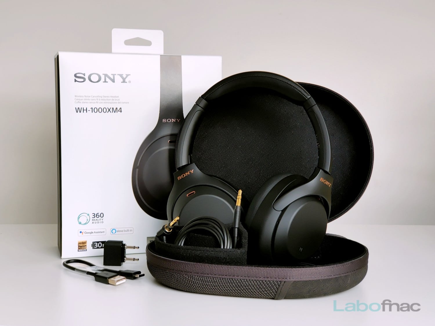 Casque Audio Sony Wh-1000xm4 Noir Casque Hi-Res Bluetooth À