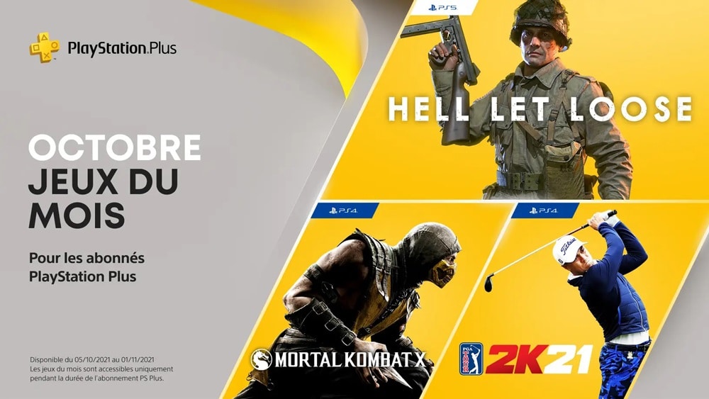 PlayStation Plus : les jeux gratuits du mois d’octobre 2021 sur PS5 et PS4
