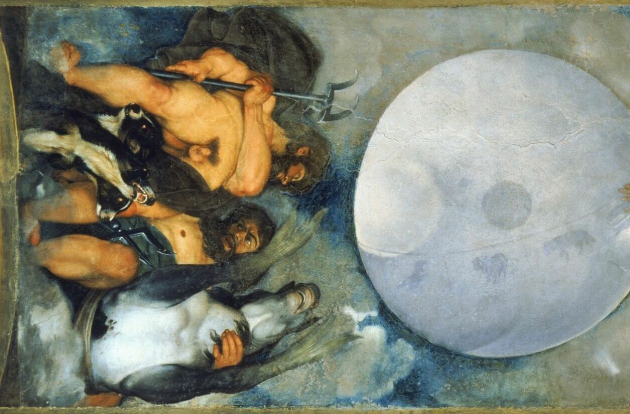 Le Caravage, "Jupiter, Neptune et Pluton", vers 1597-1599