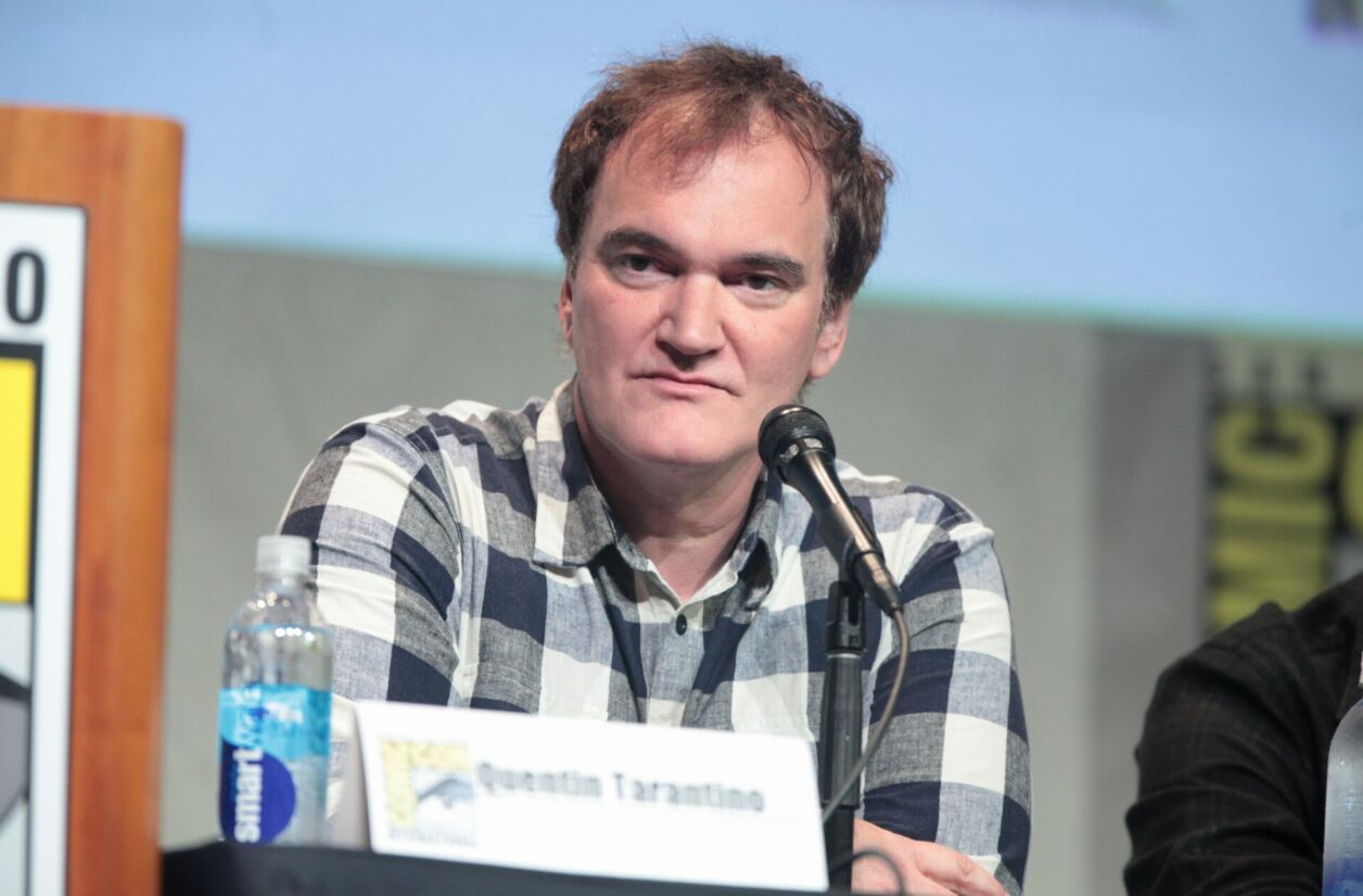 Quentin Tarantino au Comic-Con de San Diego en 2015 pour la présentation de "The Hateful Eight"