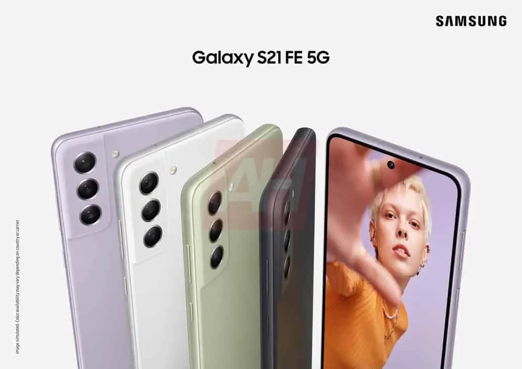 Durant l'été, le site Android Healines a dévoilé les différents coloris du Samsung Galaxy S21 FE.