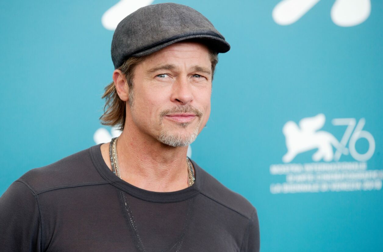 Brad Pitt présentant "Ad Astra" de James Gray à la Mostra de Venise en 2019