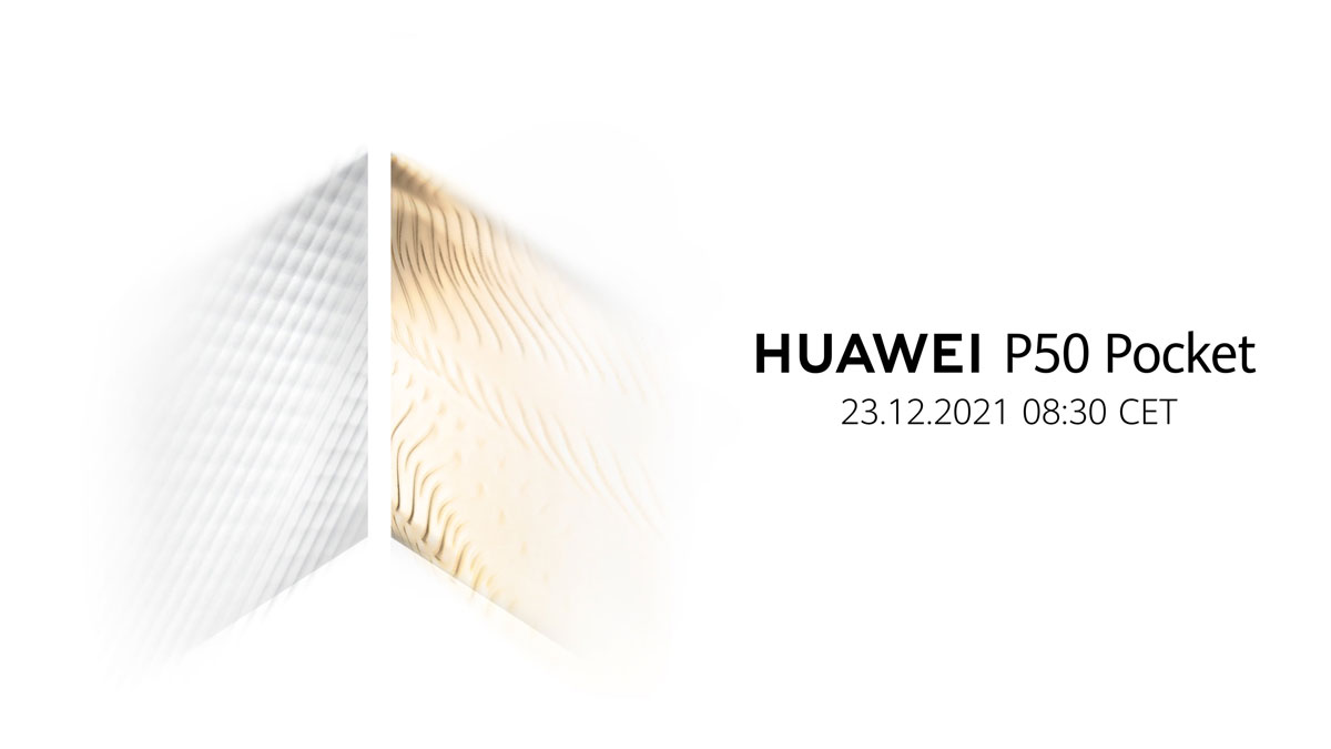 Le Huawei P50 Pocket sera présenté le 23 décembre 2021.