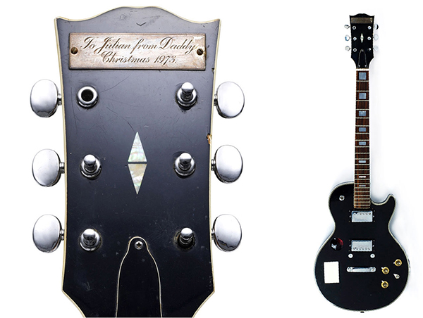 Cette Gibson Les Paul offerte par John Lennon à son fils est vendue en NFT.