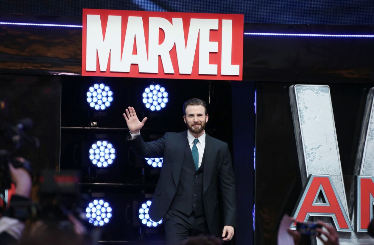 Chris Evans lors de l'avant-première européenne de "Captain America : Civil War"