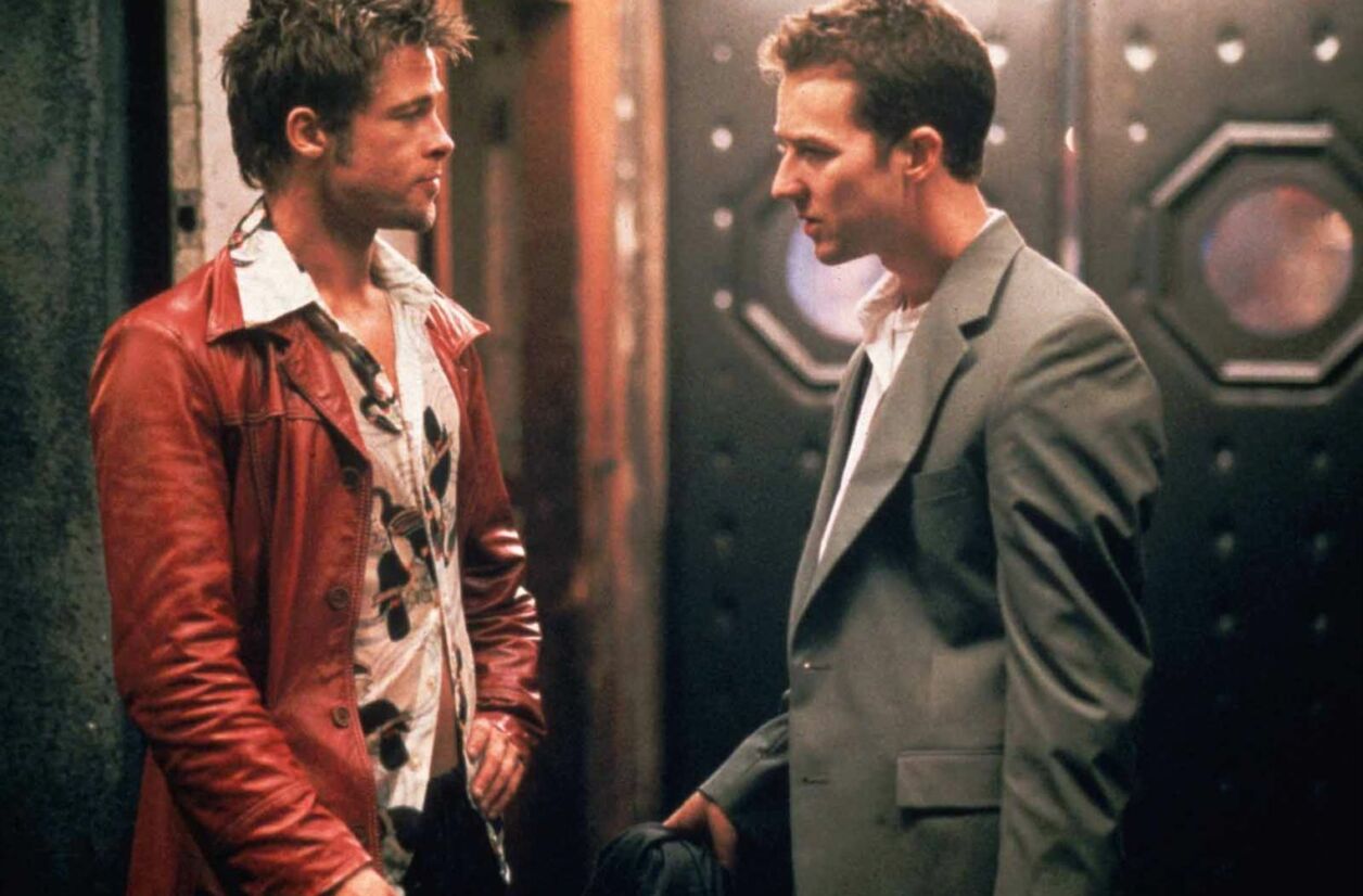 Brad Pitt et Edward Norton dans "Fight Club" (1999)