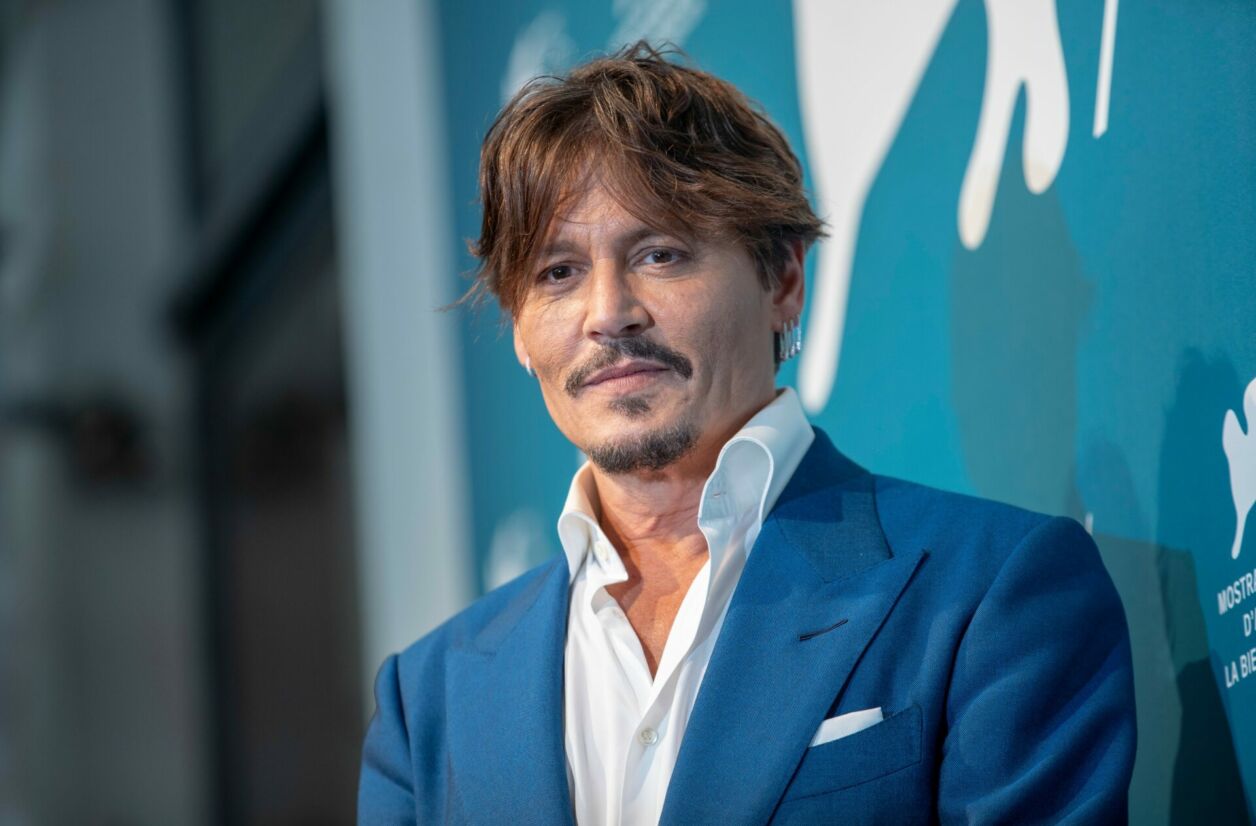 Johnny Depp présentant ''Waiting for the Barbarians'' à la Mostra de Venise en 2019