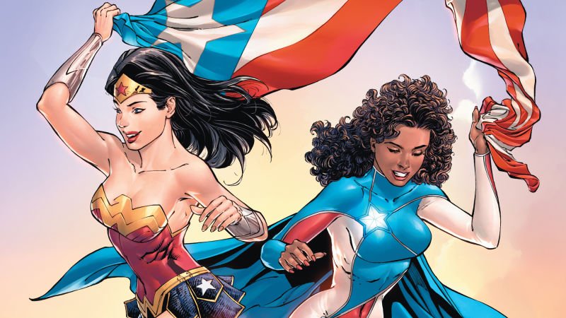 La super-héroïne a déjà fait équipe avec Wonder Woman, pour venir en aide à son pays, Porto Rico.