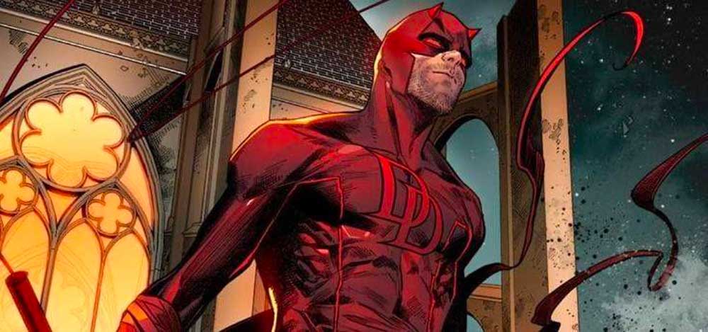 Le super-héros Daredevil dans les bandes dessinées Marvel.