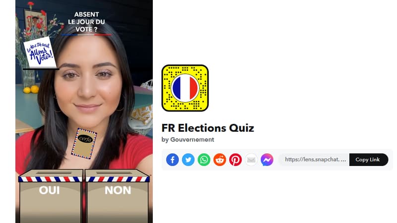 Snapchat et le gouvernement misent sur des fonctionnalités pour inciter les jeunes à voter.