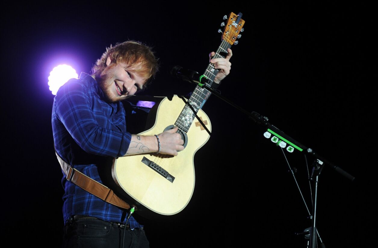 Ed Sheeran en concert à Prague (République Tchèque, 2015)