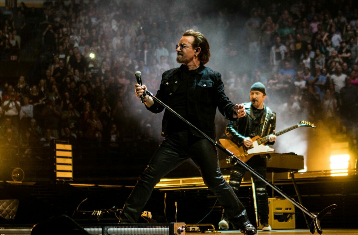 Bono et The Edge lors du Experience + Innocence Tour (2018)