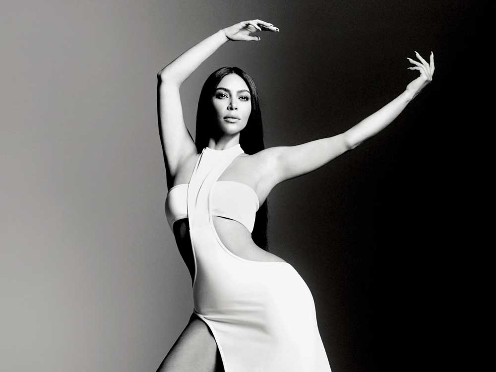 Kim Kardashian pour le magazine “Vogue”.