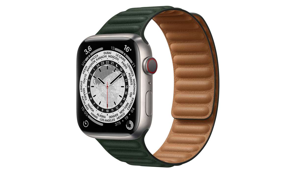 L'Apple Watch Series 7 avec un boîtier en titane.
