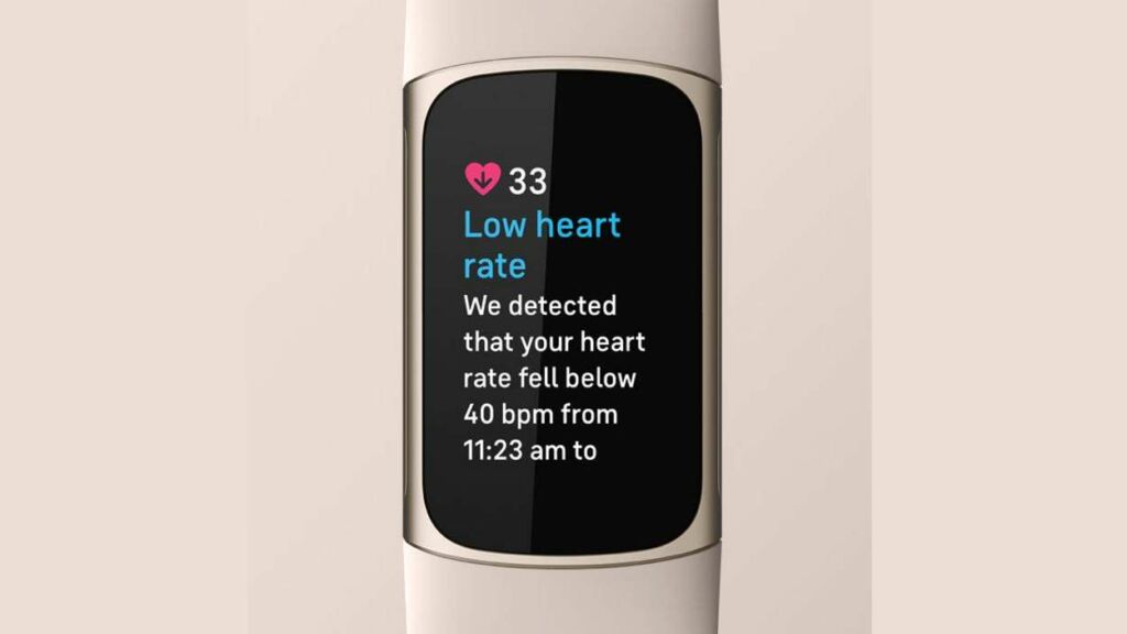 Le Charge 5 offre des fonctionnalités de santé majeures comme l'ECG et les alertes de rythme cardiaque.