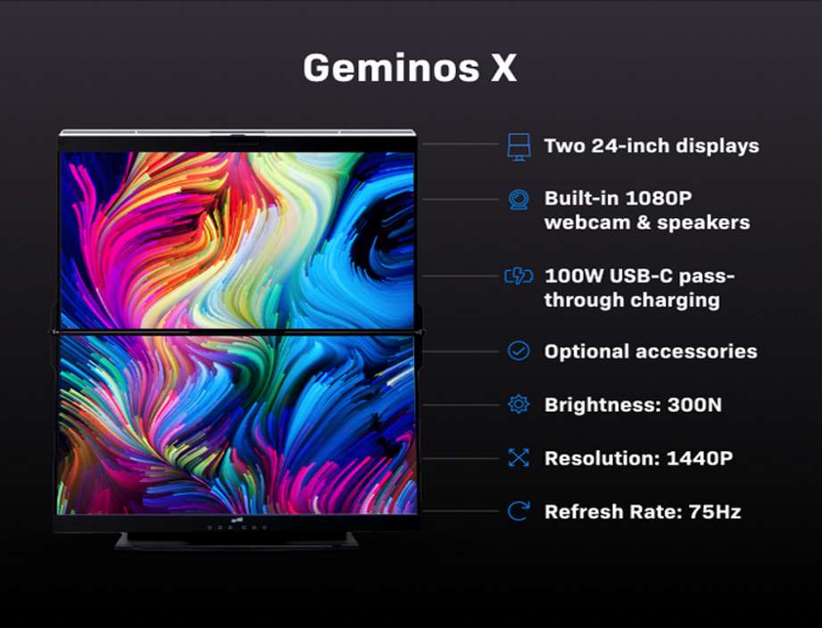 Geminos X : une meilleure résolution, une gestion des couleurs améliorée et une fluidité plus grande