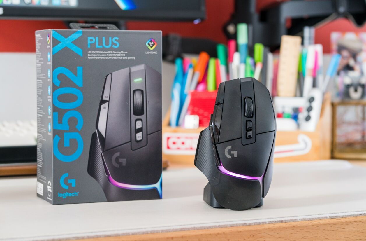 La nouvelle souris gaming G502 X Plus en version noire