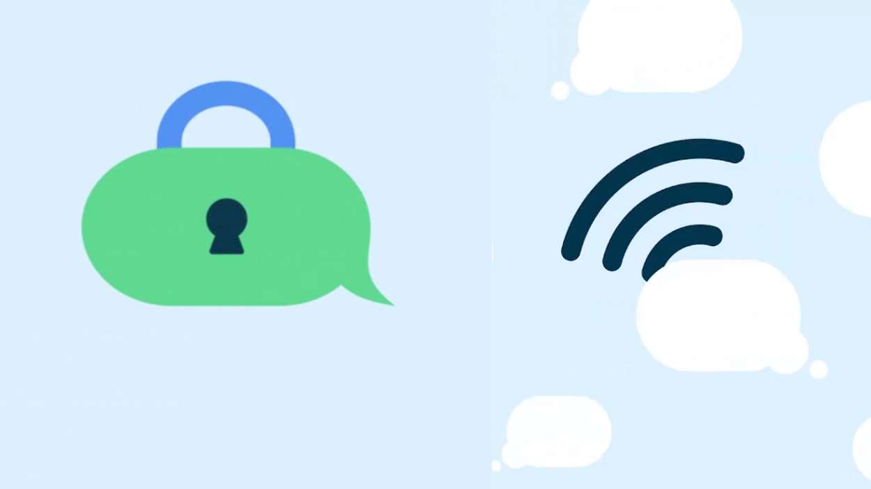 Les SMS et MMS ne sont pas chiffrés de bout-en-bout et ne peuvent pas être envoyés par une simple connexion Wi-Fi.