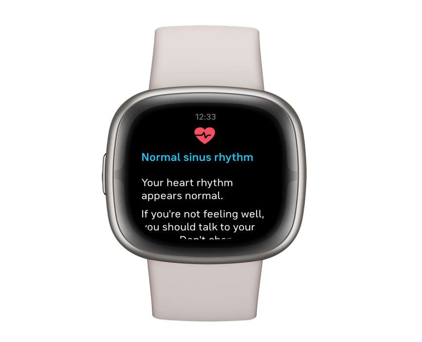 La Fitbit Sense 2 avec son nouveau système d'alerte de fibrillation cardiaque.