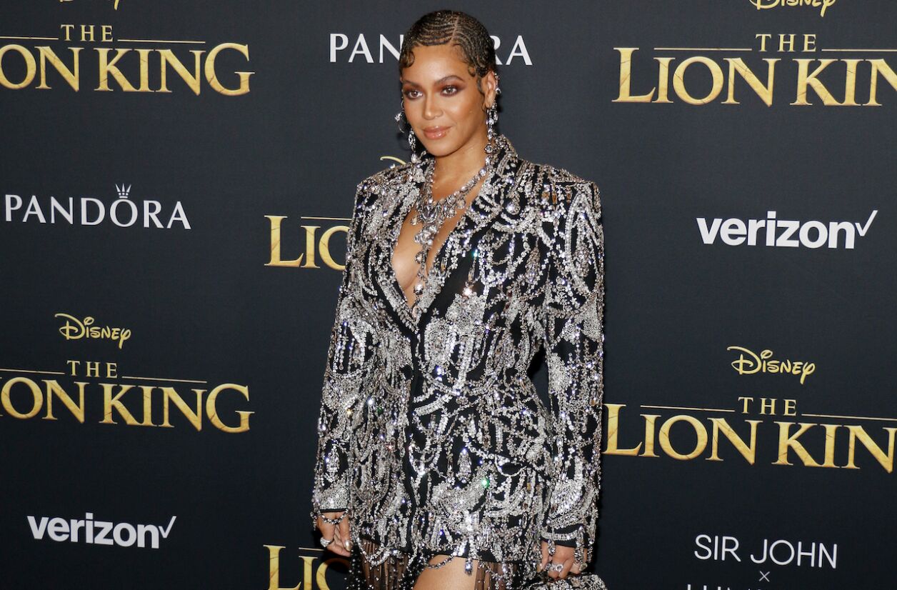Beyoncé à l'avant-première du "Roi Lion", 2019.