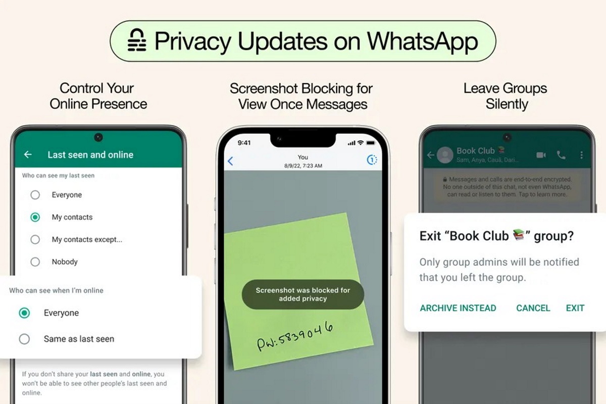 WhatsApp s'enrichit sur la vie privée