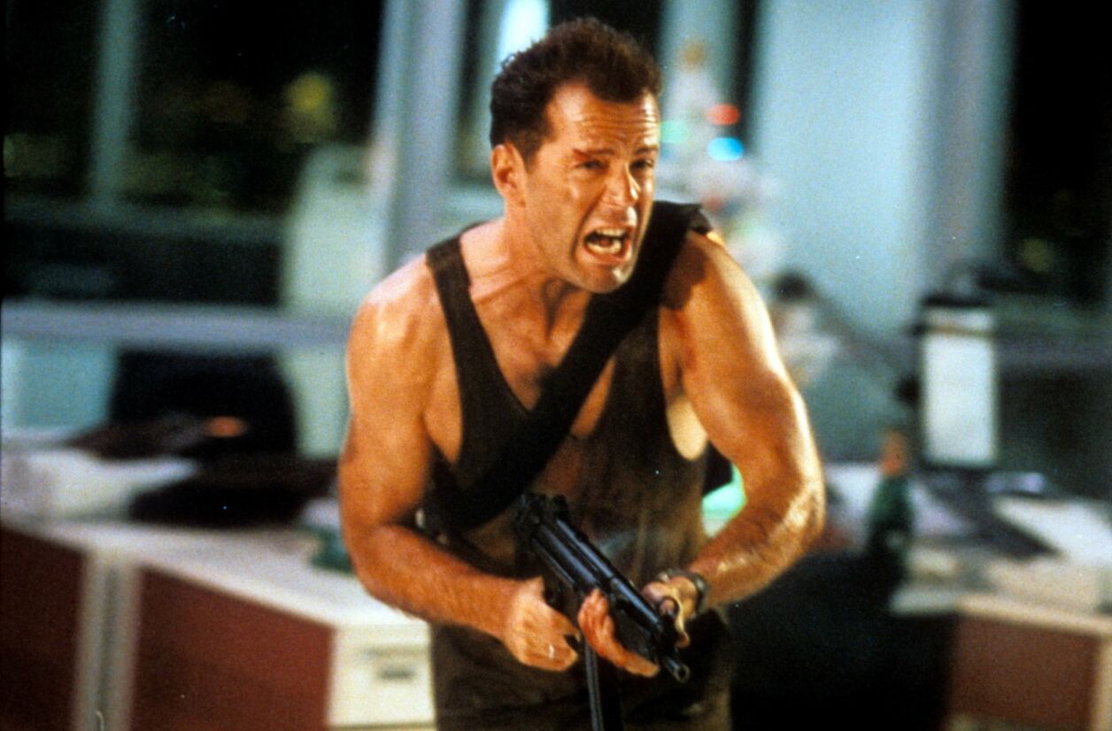 Bruce Willis dans "Die Hard" (Piège de Cristal) de John McTiernan
