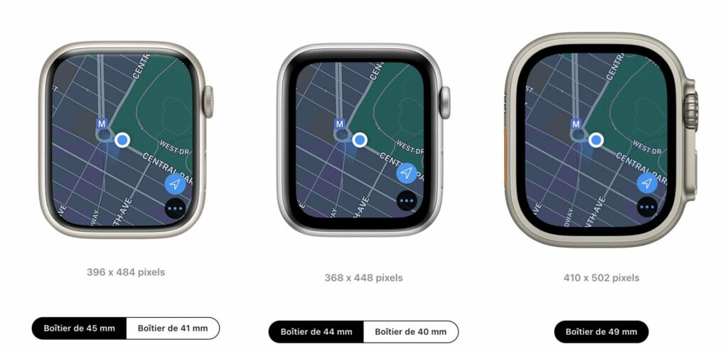 Apple Watch comparaison