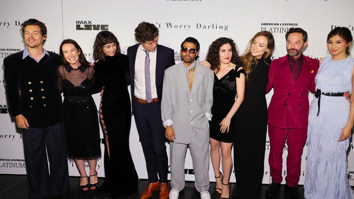L'équipe du film "Don't Worry Darling" à New York le 19 septembre au AMC Lincoln Square Theater.