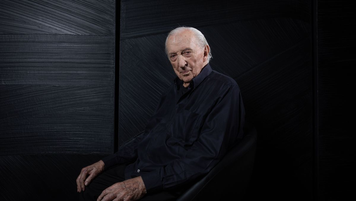 Pierre Soulages s'est éteint à l'âge de 102 ans. © Maxppp - Fred Dugit