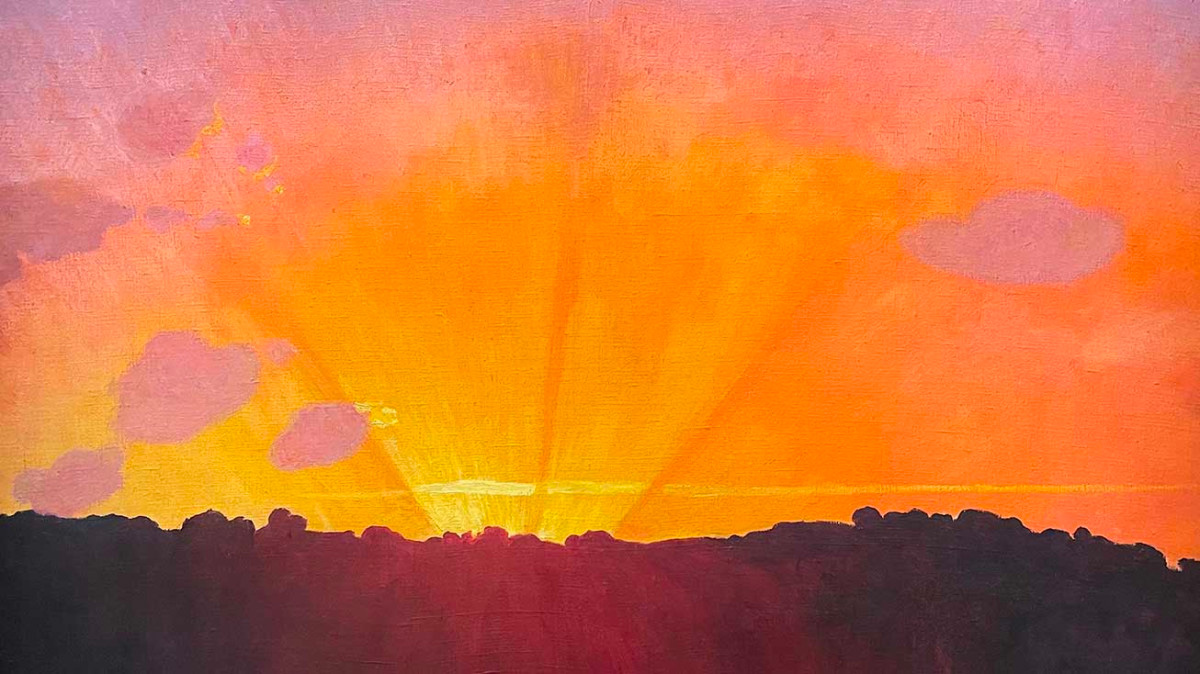 Félix Vallotton, Coucher de soleil, ciel orange, 1910, huile sur toile, 54 x 73 cm, musée des Beaux-Arts de Winterthour / Félix Vallotton