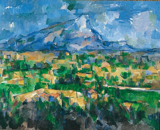 Le tableau de La Montagne Sainte-Victoire de Paul Cézanne. © Paul Cézanne/Christie's 