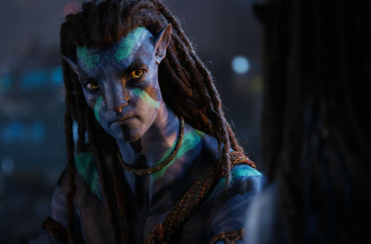 Jake Sully dans “Avatar : la voie de l'eau”.