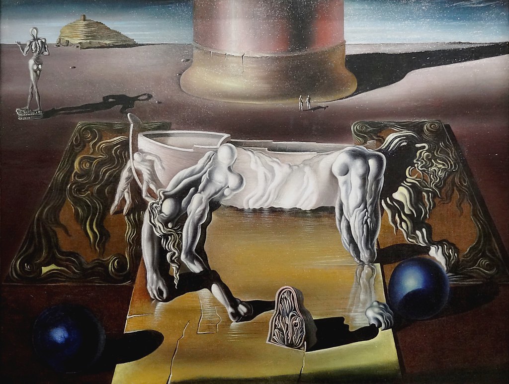 Le tableau Dormeuse, cheval, lion invisibles de Dali est exposé actuellement à la Fondation Giacometti. © Salvador Dalí, Fundació Gala-Salvador Dali / Adagp  /  Philippe Migeat 