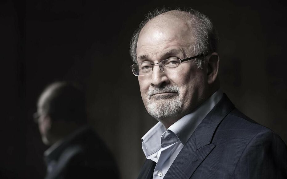 Salman Rushdie a dévoilé un extrait de son prochain livre. © AFP/Joël Saget 