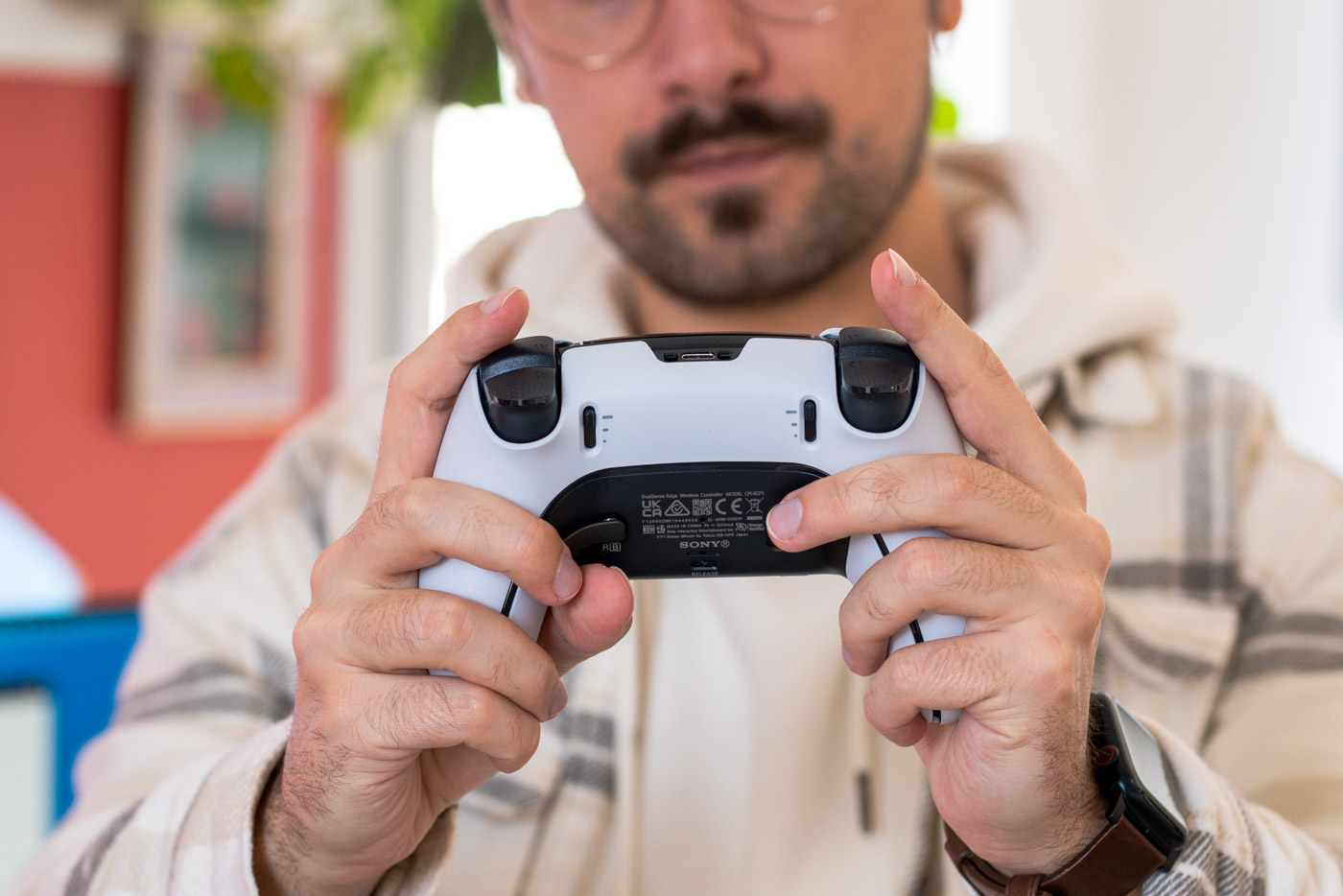 Sony DualSense Edge – Manette PS5 Sans Fil – Noir/Blanc – Occasion état Correct