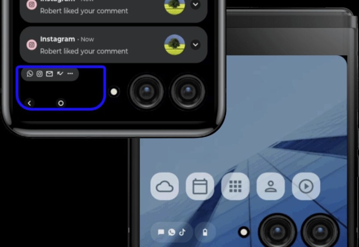 Il pourrait y avoir la possibilité d'utiliser des applications directement sur l'écran externe du Motorola Razr. 