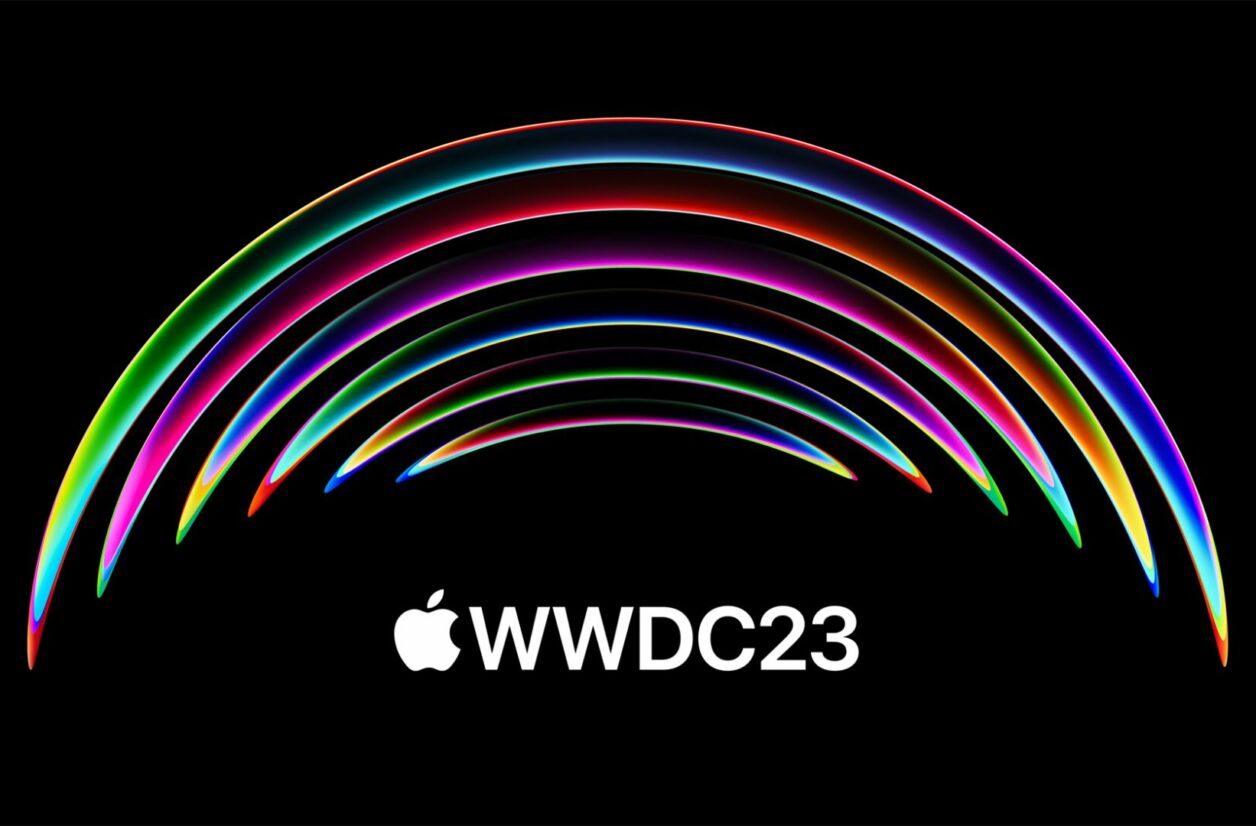 Apple donne régulièrement des indices sur les annonces de la WWDC dans ses logos. Ici, les fans y voient un indice sur une présentation du casque de réalité mixte de la marque. 
