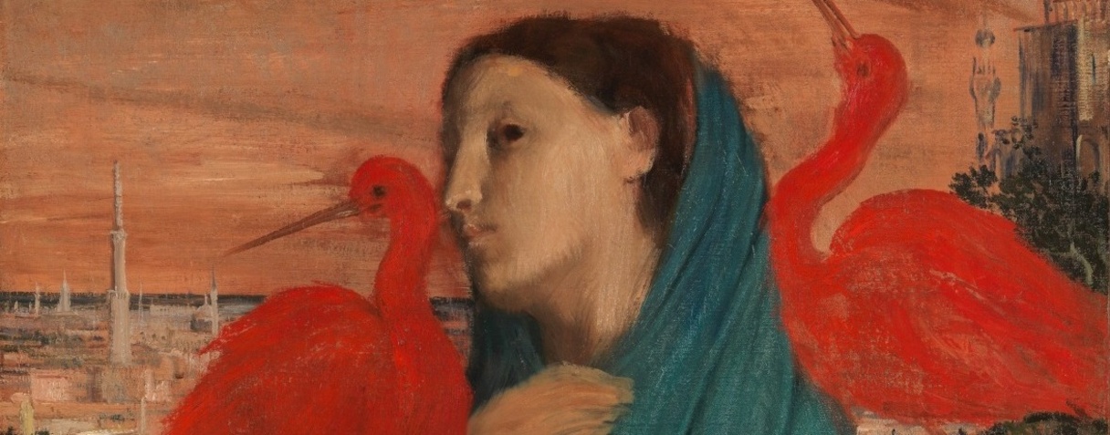 "Jeune femme à l’Ibis"  de Edgar Degas (1834-1917).