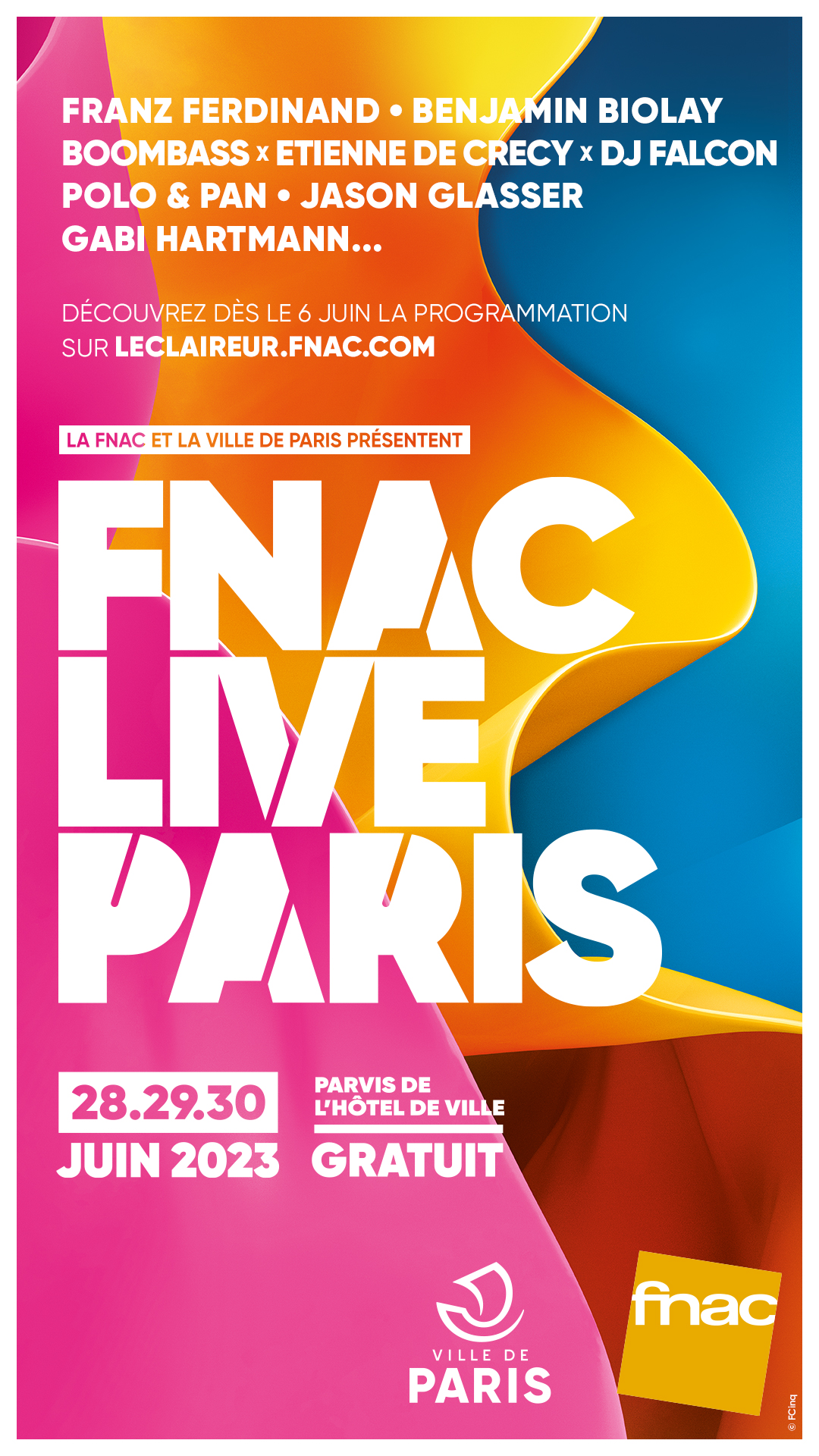 Le Fnac Live Paris est de retour les premiers noms d'artistes dévoilés