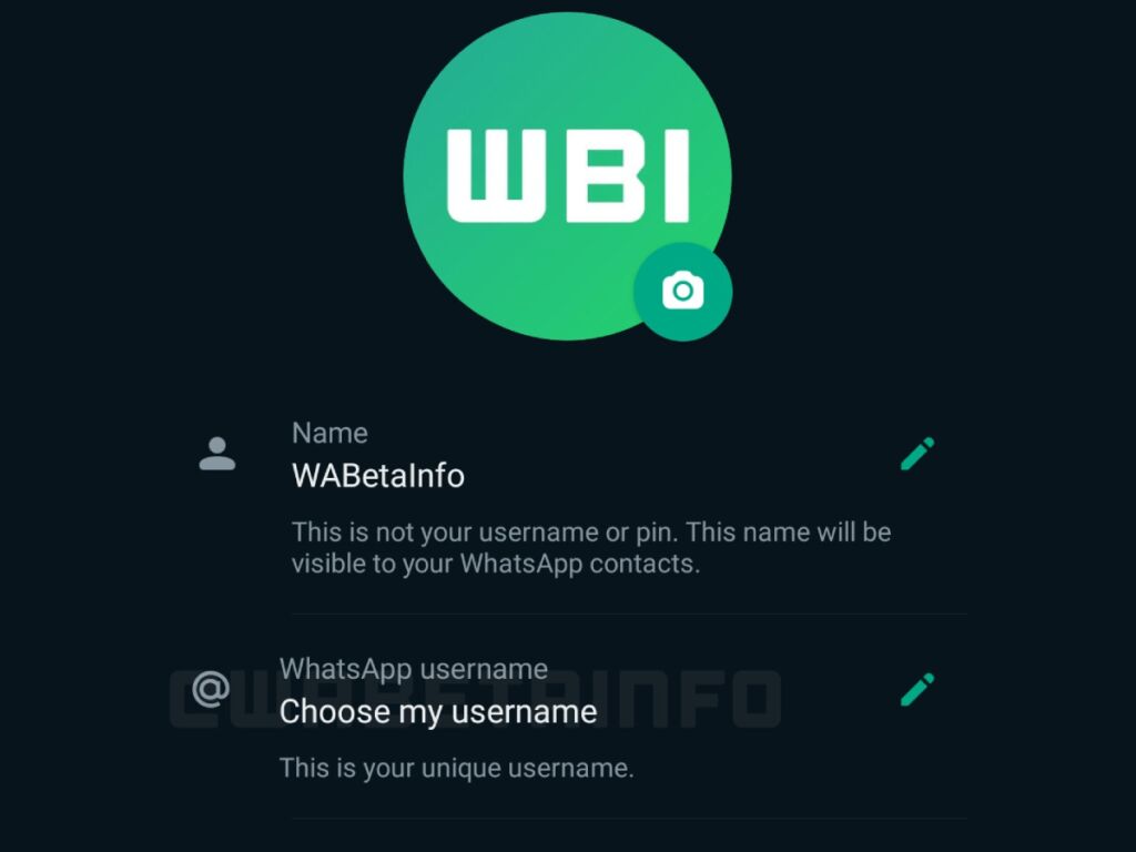 whatsapp username