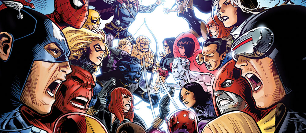 Couverture du comics “Avengers vs X-Men #1”.