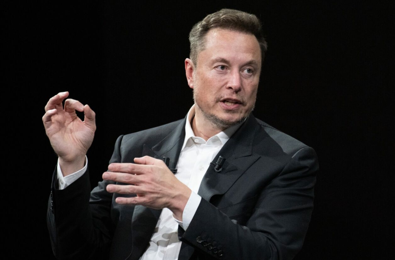 PARIS, FRANCE - June 16, 2023: Elon Musk, founder, CEO, and chief engineer of SpaceX, CEO of Tesla, CTO and chairman of Twitter, Co-founder of Neuralink and OpenAI, at VIVA Technology (Vivatech)