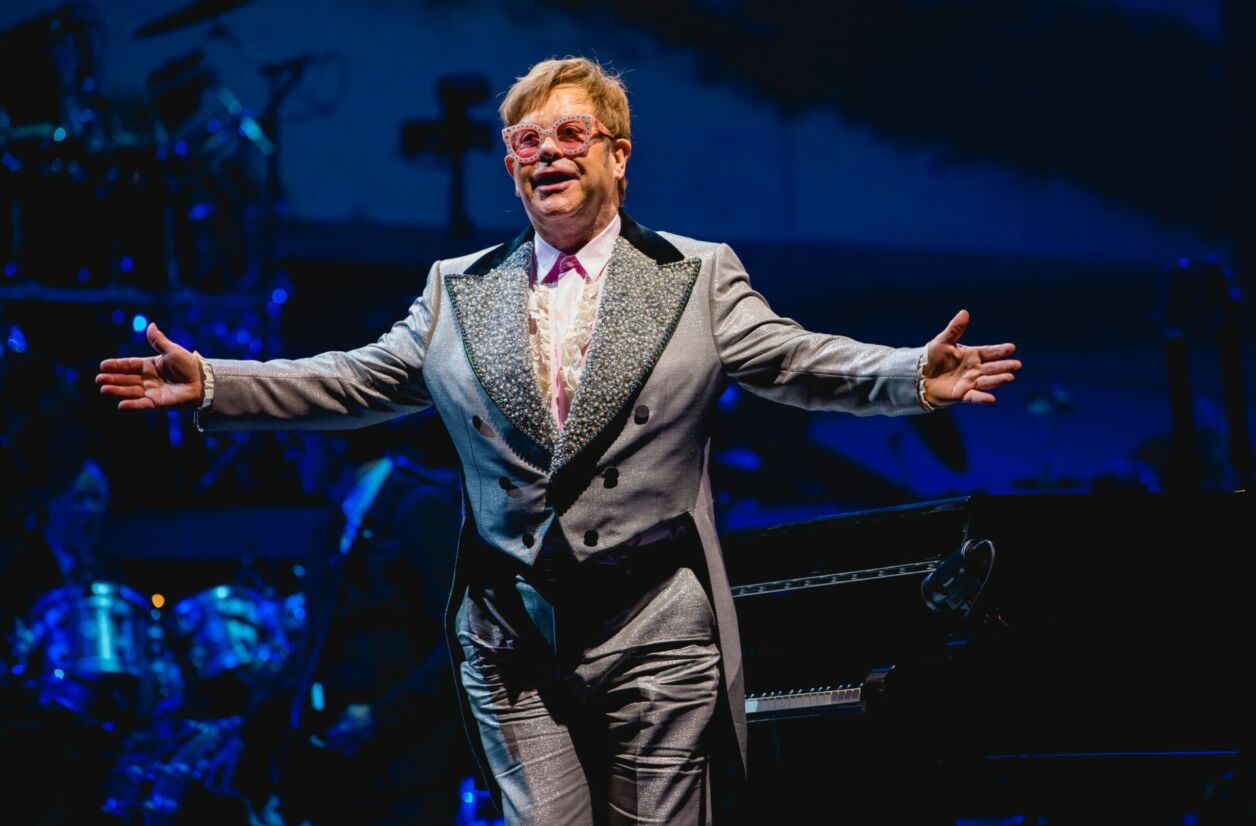Elton John lors de sa tournée d'adieu en 2018.
