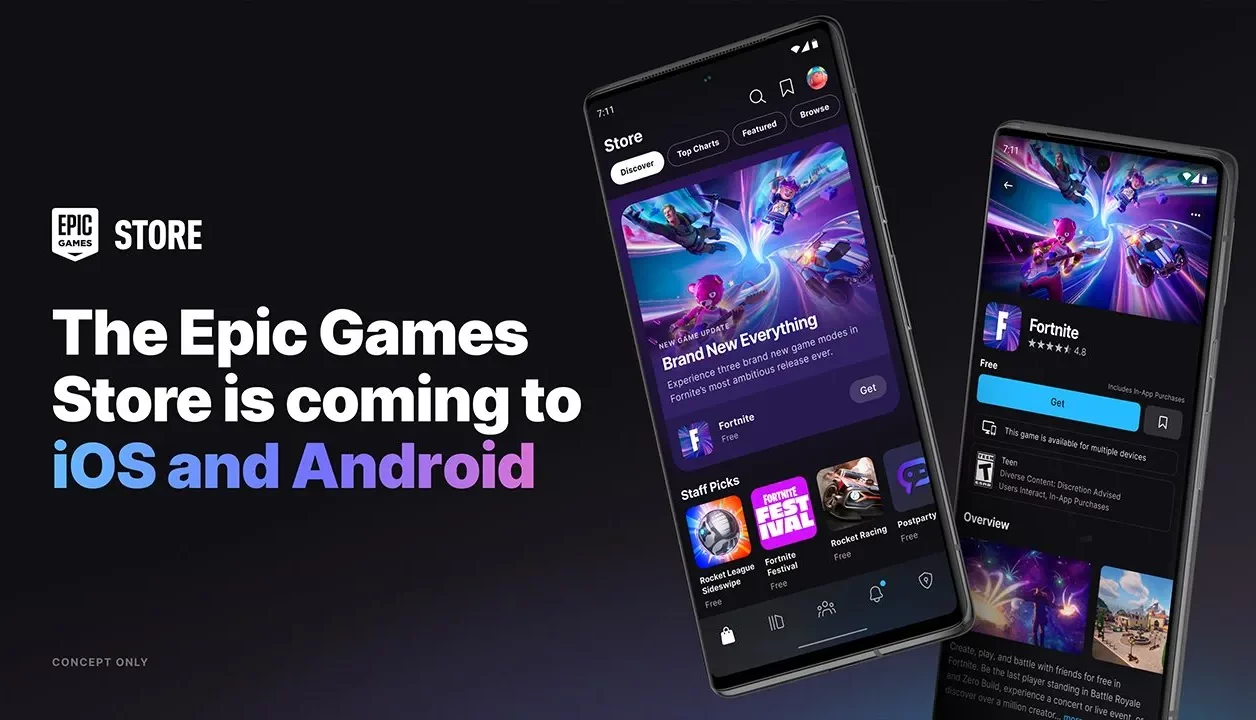 C'est confirmé : l'Epic Games Store arrive sur iOS et Android