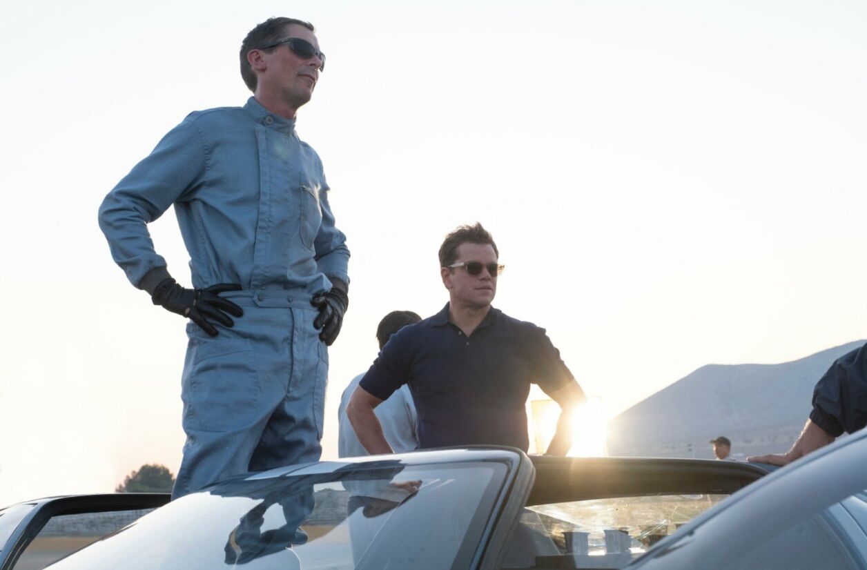 Christian Bale et Matt Damon dans “Le Mans 66”.