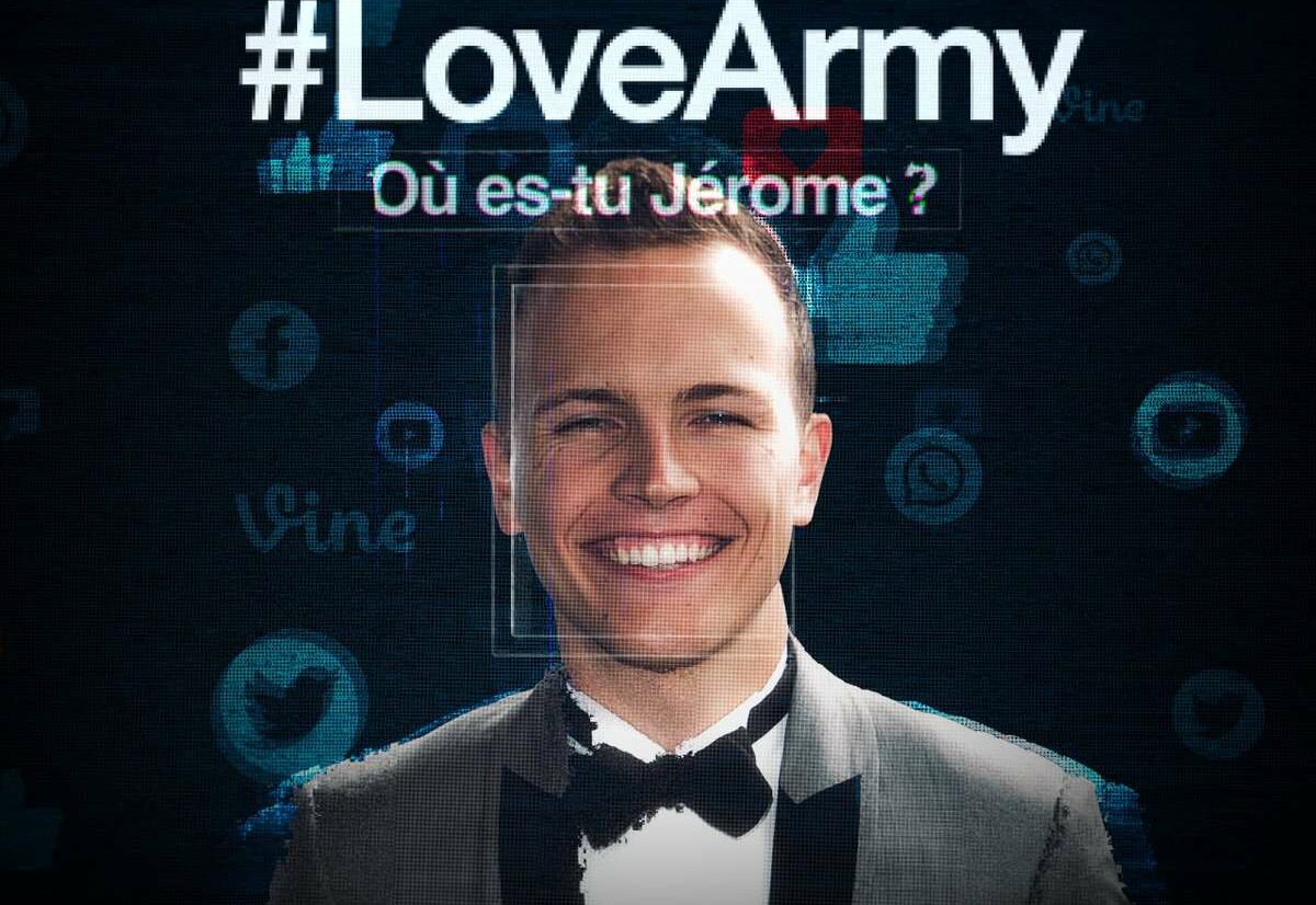 “#LoveArmy, où es-tu Jérôme ?” sera disponible dès le 20 mars sur Prime Video.