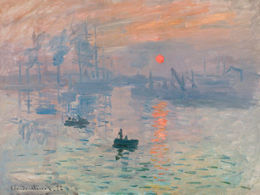 Claude Monet, “Impression, soleil levant”, 1872. Paris, Musée Marmottan Monet
Don Eugène et Victorine Donop de Monchy (donateurs).
