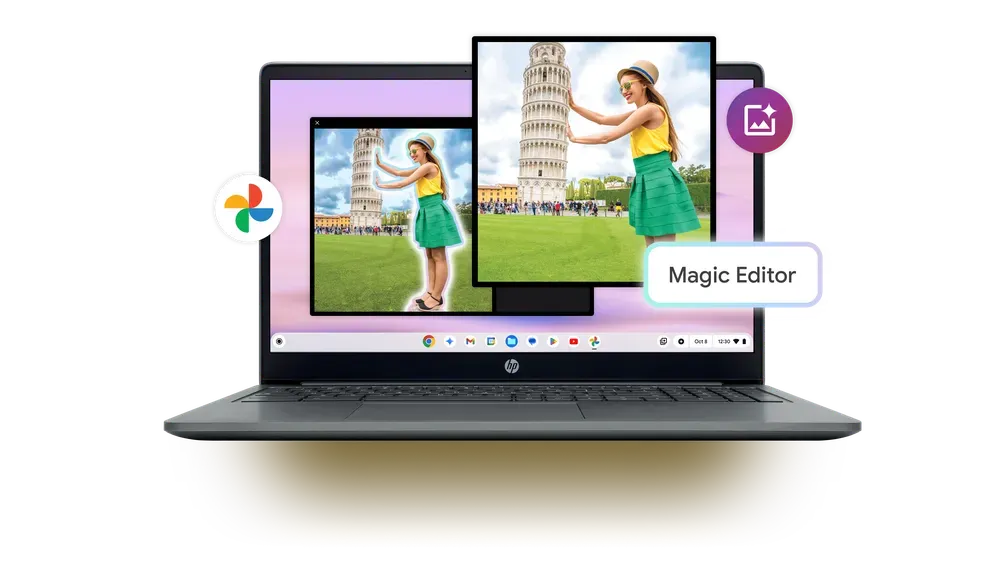 Google Chromebook Plus magic editor